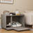 Gray Cat Litter Box Enclosure