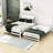 Karidee Full Size Wooden Platform Bed with Adjustable Trundle-2114069533