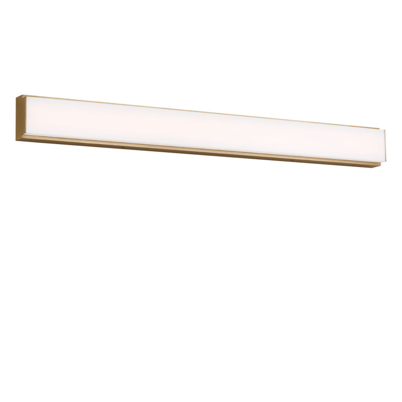 Panna LED Vanity, Satin Brass, 3" H x 30" W x 1.87" D