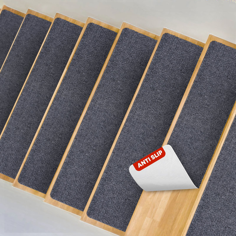 Tapis de marche intérieur antidérapant pour enfants, personnes âgées et animaux de compagnie (ensemble de 15), Gris