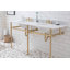 Embassy Stone Oval Console Bathroom Sink with Faucet and Overflow-1599128373