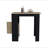 Kitchen Island with 1-Door Cabinet Push to open System and Side Shelves-1171756726-1171756721-1171756722-1171756723