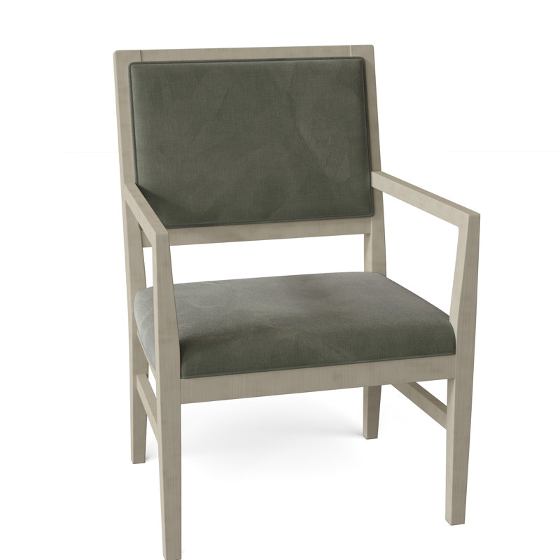Chaise avec accoudoirs à dossier King Louis Potter, 9953 saule, Montego Bay