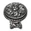 Acanthus & beaded large knob with column base Rosette style in Soft Gold-1116398961