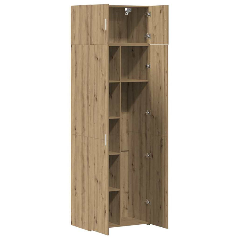 Storage Cabinet 70X42.5X225 Cm Engineered Wood, Artisan Oak