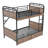 Twin XL Over Twin XL Metal Bunk Bed With LED, Charging & Two Storage Drawers