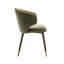 Agness Velvet Upholstered Dining Chairs with Gold Trim-1270747427