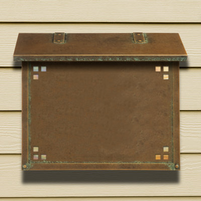Pasadena Brass Wall Mounted Mailbox