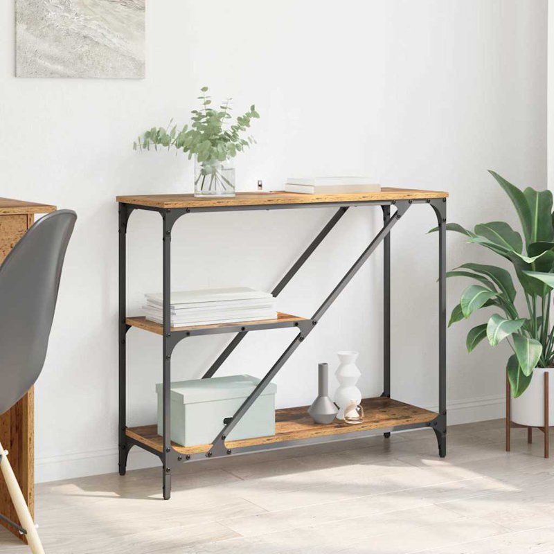 88.5cm Console Table, Old Wood