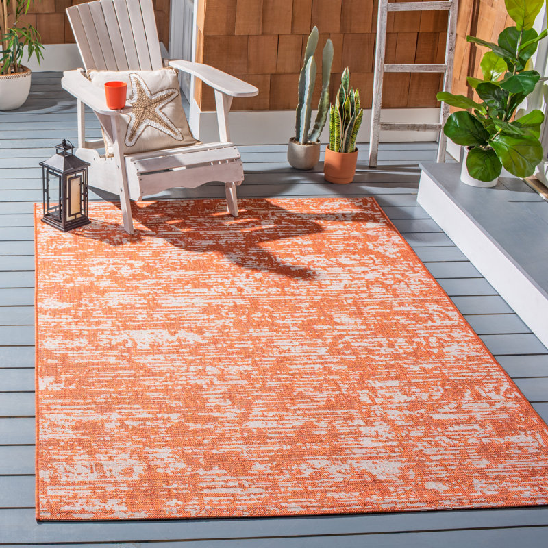 Marvale Performance Abstract Indoor/Outdoor Area Rug, Rectangle 5'3" x 7'7"