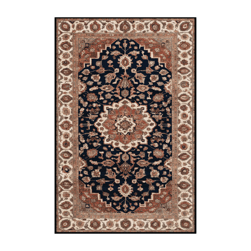 Tapis brun lavable à la machine, Rectangulaire 8 pi x 12 pi