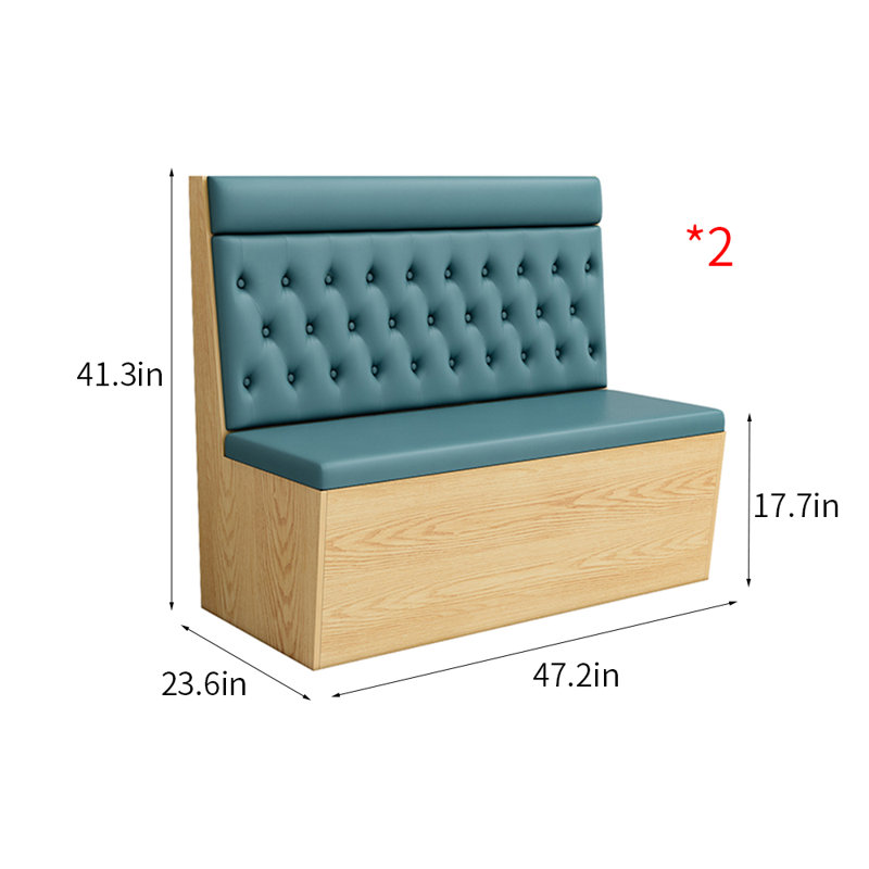 Banc de restaurant moderne simple avec banc de rangement