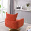 Fauteuil d'appoint pivotant 360 degrés Classic Mid-Century, revêtement en lin avec base dorée glamour-1826061063