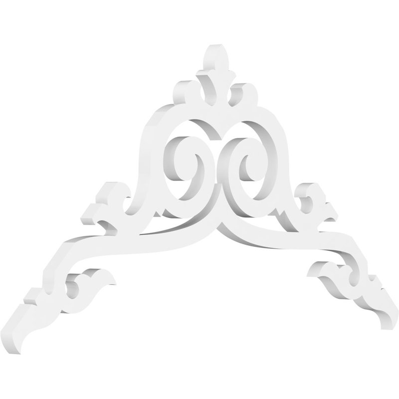 Baile Signature Urethane Gable Pediment, Primed Tan, 18"H x 36"W, 12/12