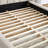 Upholstered Bed Frame with Thick Fabric-901659410
