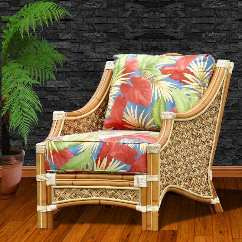 Fauteuil de 30,75 po de large Schmitz, Polyester bleu