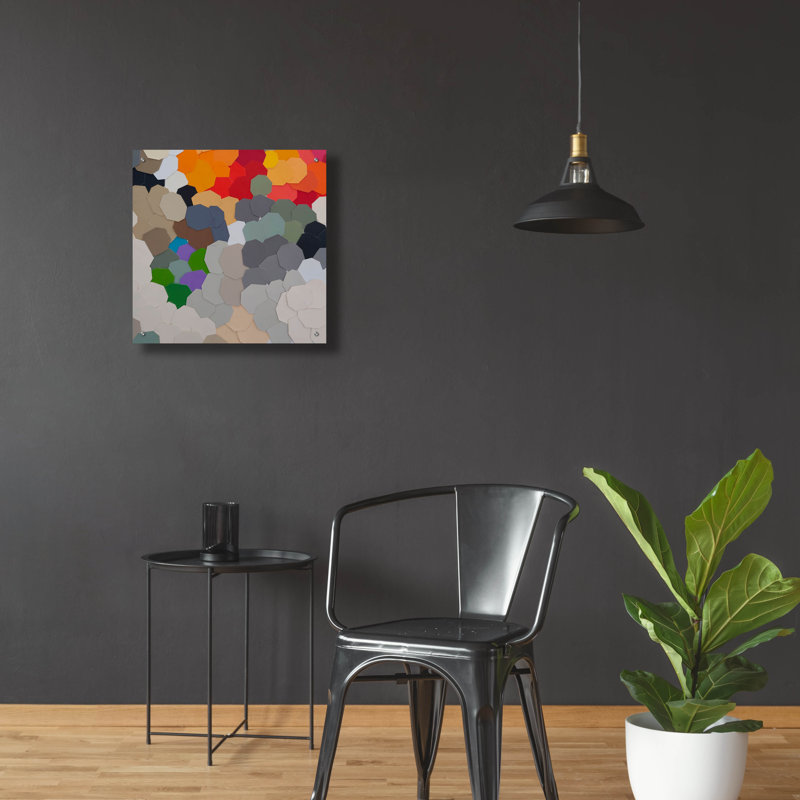 «Fruit in Bowl 2» par Coco Good, art mural en verre acrylique, H 24 po x l 24 po x P 0,2 po