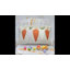 Housses de coussin de Pâques 12 x 20 pouces - 5 taies d'oreiller décoratives de printemps brodées carottes, tissu de coton doux avec fermeture à glissière cachée pour le canapé et la décoration intérieure