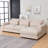 Copley Cotton Blend Upholstered Sectional-605325498-605325500