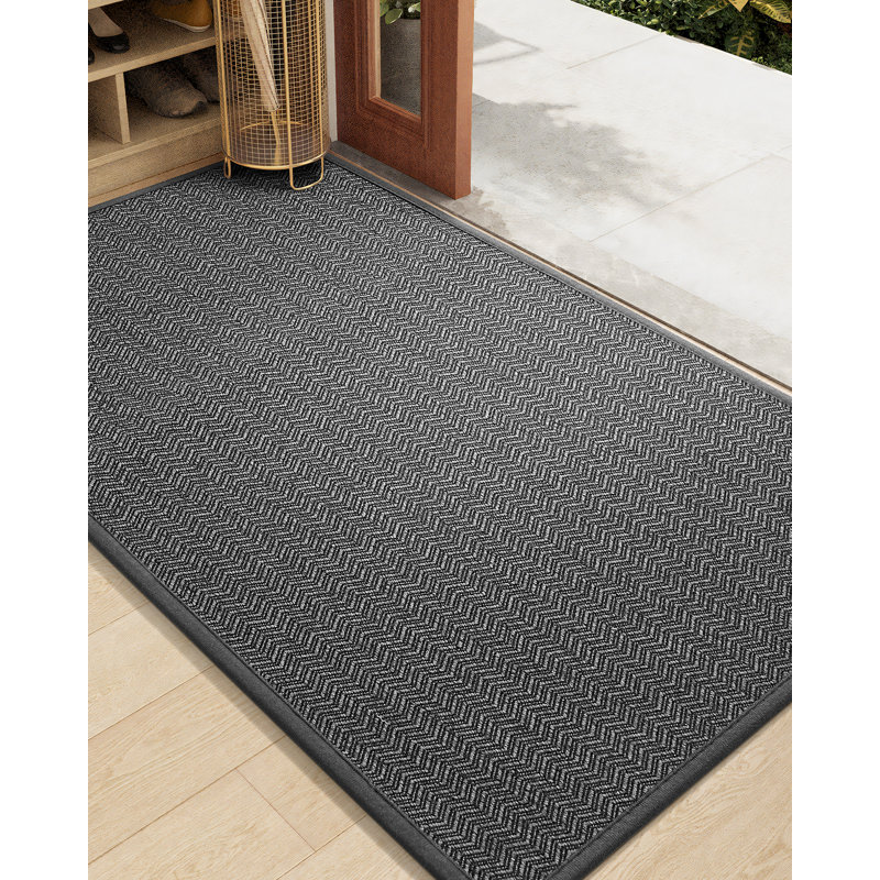 Paillasson Melio, Gris foncé, L 36 po x L 59 po