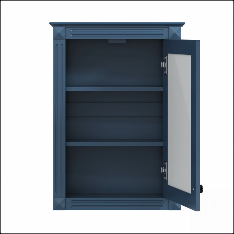 Armoire de rangement murale pour salle de bain avec miroir, tablette réglable et conception peu encombrante pour la salle de bain