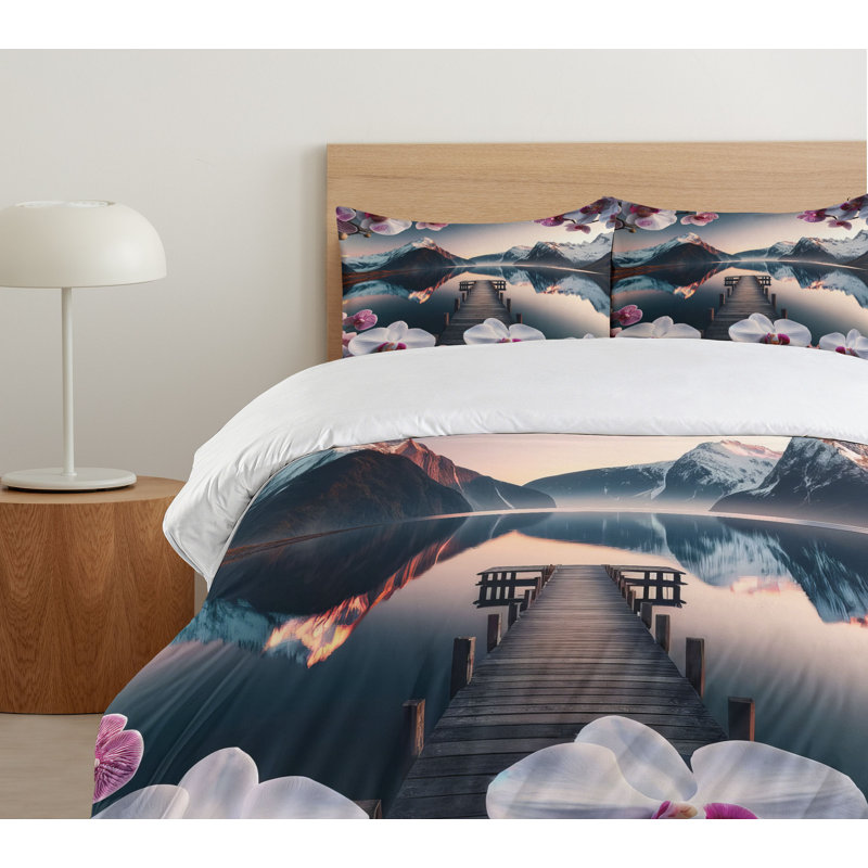 Lake Duvet Cover, King Duvet Cover + 2 Standard Shams
