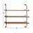 Blue Wood Paddle Novelty Canoe Oar Home Wall Decor with Arrow and Stripe Patterns, 21" x 2" x 36"-48884767