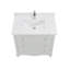 36" Cadet Finish Solid Wood Sink Vanity  With 1' Artificial Stone Top-25876146