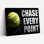 Chase Every Point, reproduction d'art sur toile, ensemble de 1