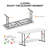 4 FT Narrow Folding Table，White-121100049-121100052