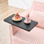 Charmant velours côtelé rose : design coulissant, plateau amovible, ports pour une chambre à coucher élégante et raffinée.