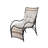 3 Pieces Wicker Outdoor Patio Furniture Set with Lounge Chair, Balcony Chairs Table Set with Cushions, Ottoman, Patio Conversation Sets for Garden ,Deck,and Porch, Beige-604060153