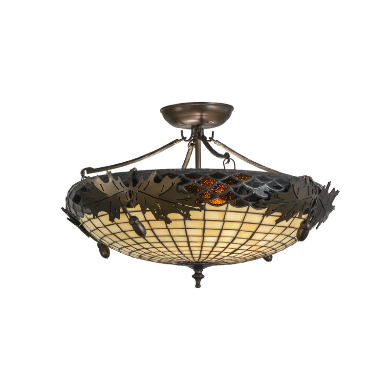 Rustic Lodge 2 - Light Semi Flush Mount