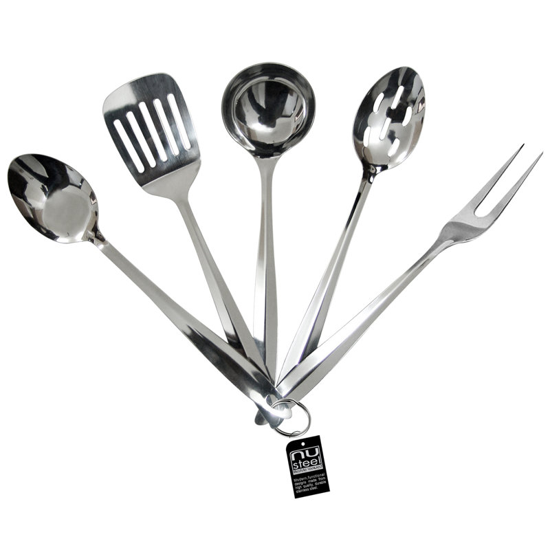 Ensemble d’ustensiles de cuisine en acier  5 pièces