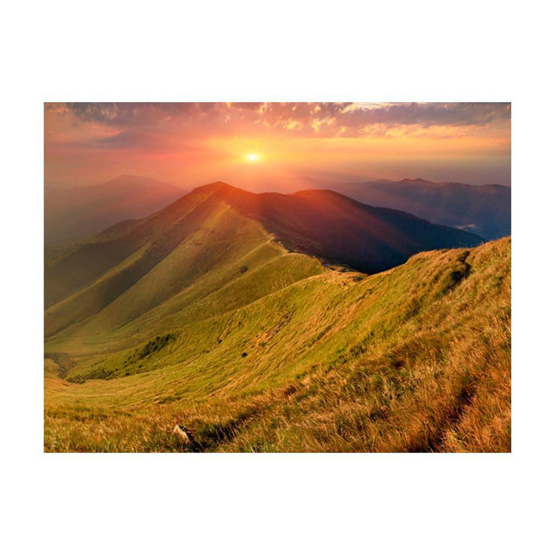 Magnifique paysage d'automne foncé des Carpates, Darkash, L 121 po x l 157 po