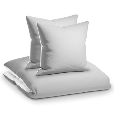 Polyester Solid Duvet Cover Set with Pillow Shams Included