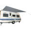 Symple Stuff 3.5cm W x 2.4cm D Fabric Grey Cover Retractable Patio Awning