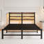 Beige; lit double brun / double-430039706-430039709