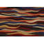 Tapis brun en laine fabriqué à la main de conception unique 8 pi 4 po x 9 pi 9 po Calliphon