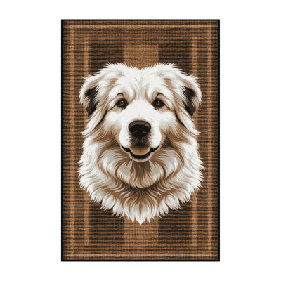Washable Great Pyrenees Dogs Area Rug
