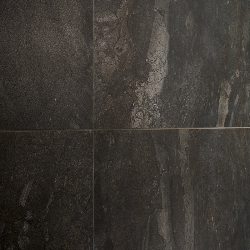 Esperanza 23.62 In. X 47.24 In. Matte Porcelain Floor And Wall Tile (15.49 Sq. Ft. / Case), Charcoal Black