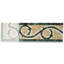 Carreau de mosaïque en marbre pour mur et plancher 5,1 po x 12 po Vine
