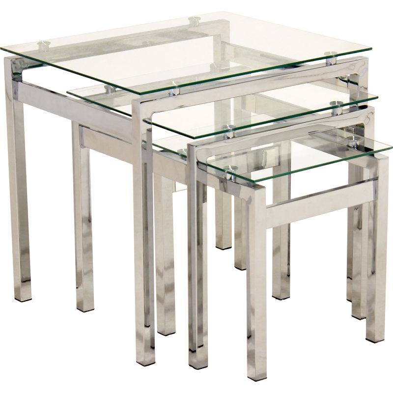 Glass Top Nesting Tables