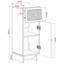  Bathroom Storage Cainet with Drawer EDE Engineered Wood Modern Cabinet-806294528