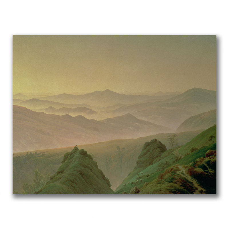 Caspar David Friedrich Morning Mountain Landscape Canvas Art