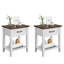 50cm W Manufactured Wood Bedside Table