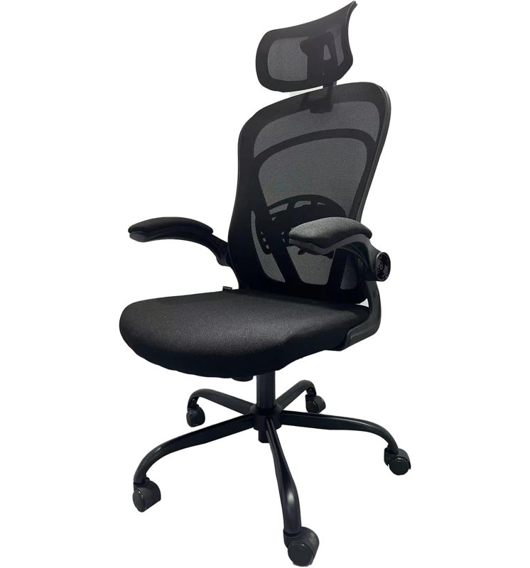Upholstered Swivel Accent Chair, Black, Black