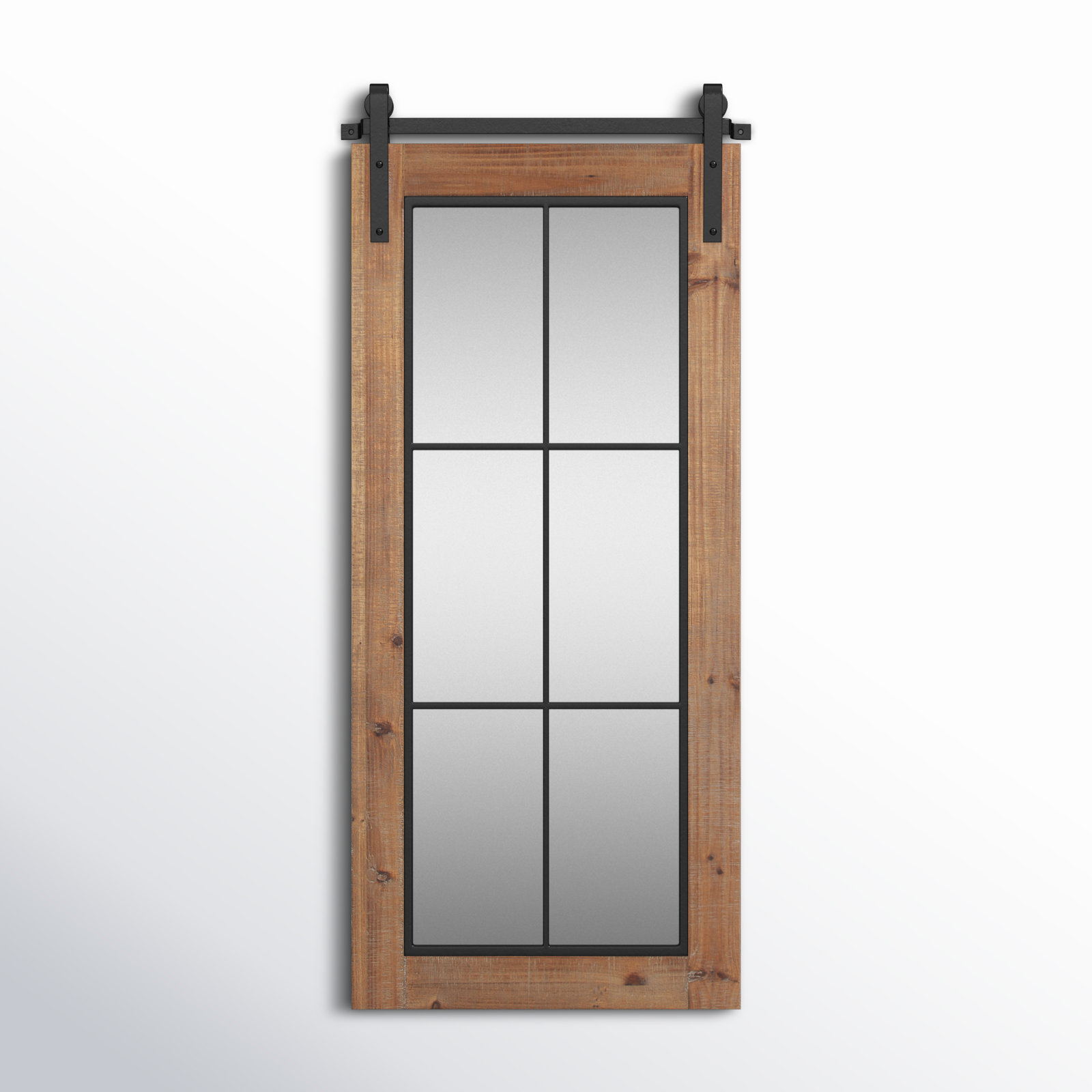 Enora Accent Mirror, Rustic Brown, 43" x 18"