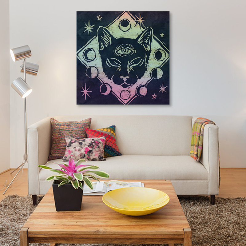 « mystical halloween bijoux iv », impression sur toile, H 12 po x l 12 po x P 1,5 po, Toile tendue, Pas de tapis