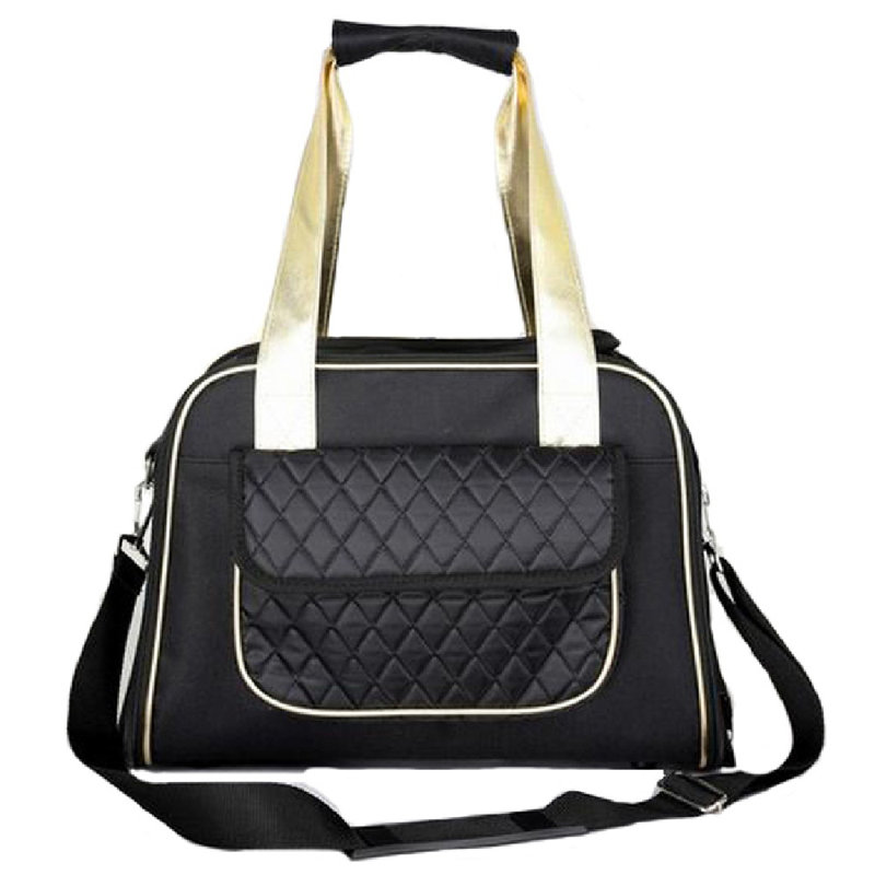Sac de transport pour animaux de compagnie approuvé par Pet Life, Noir